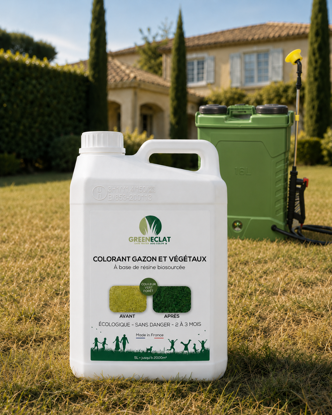 Colorant concentré Vert Forêt — 5L Pro (jusqu'à 2 000 m²)