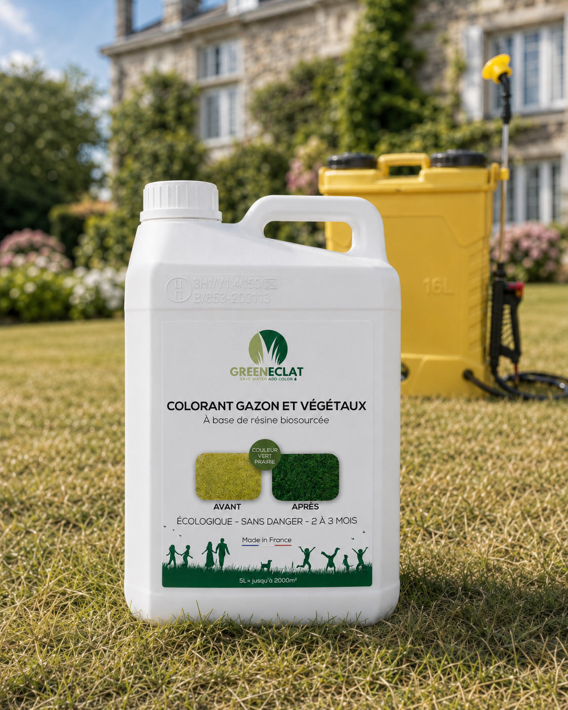 Colorant concentré Vert Prairie — 5L Pro (jusqu'à 2 000 m²)