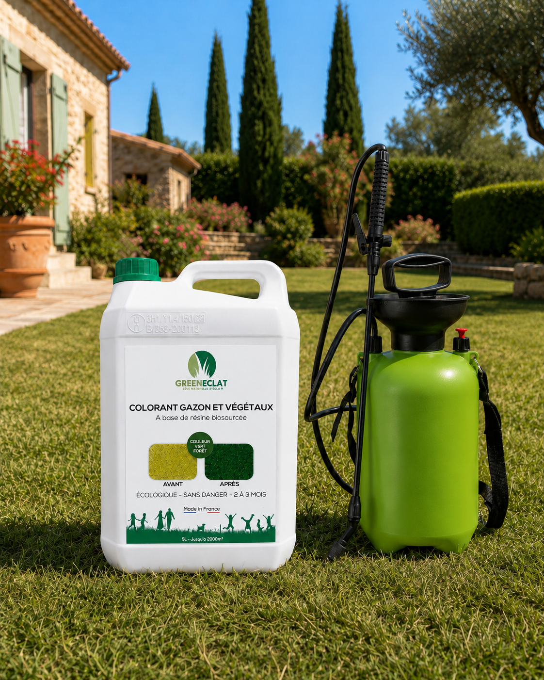 Colorant Prêt à l'Emploi — 5 L Vert Forêt (jusqu'à 50 m²)