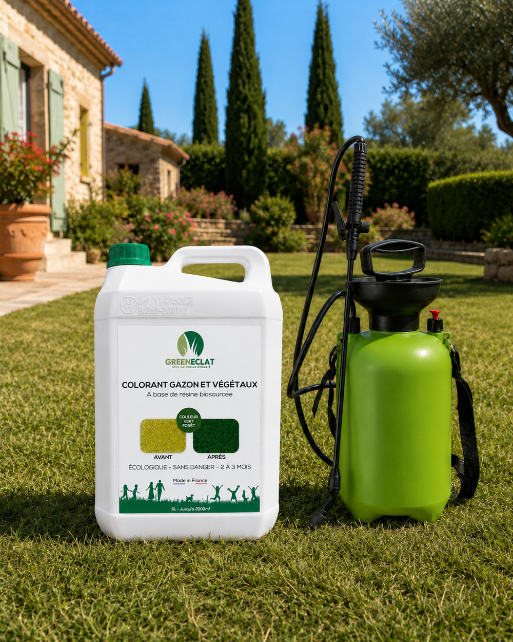 Colorant Prêt à l'Emploi — 5 L Vert Forêt (jusqu'à 50 m²)